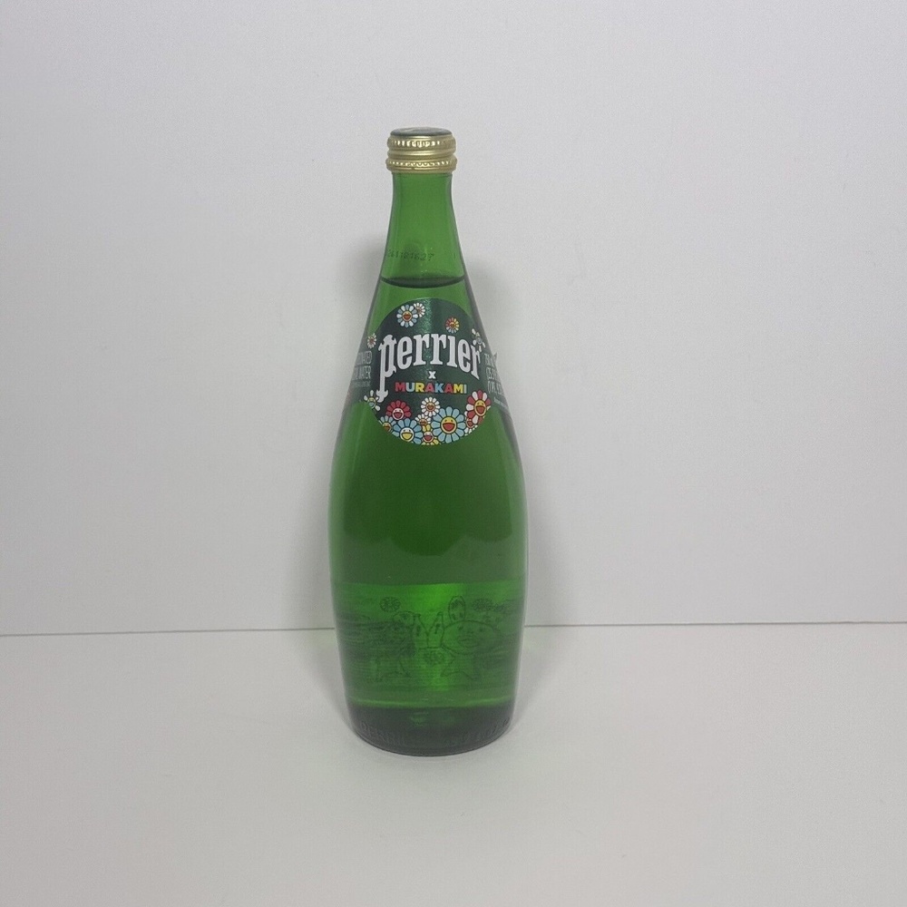 Perrier X Murakami 750 ML Carbonated Mineral Water Glass Bottle Unopened